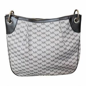 Michael Kors Jet Set Large Convertible Shoulder Crossbody MK Monogram Bag